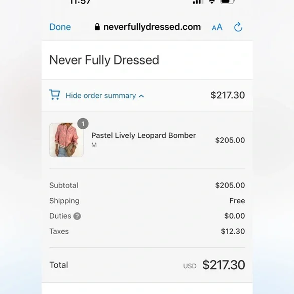 Never Fully Dressed Leopard Bomber Jacket NWT - Picture 2 of 6